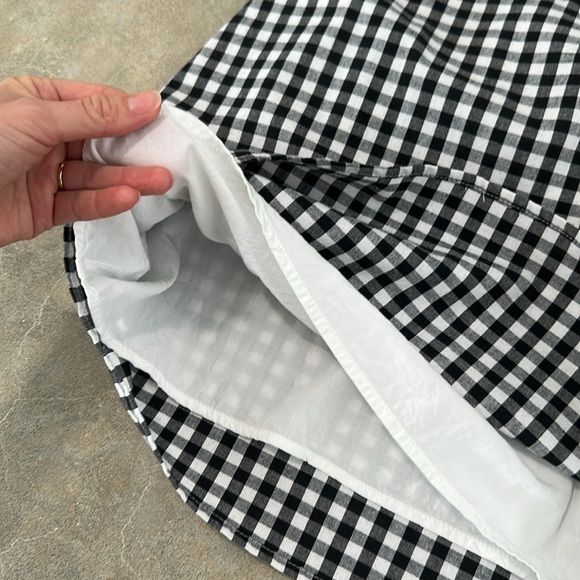 Black and White Gingham Mini Dress - Picture 12 of 12
